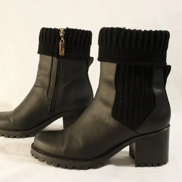 Zodiaque Noir from Minuit Sur Terre - Luxury Vegan Boots - Size 37 - Black - Picture 3 of 9